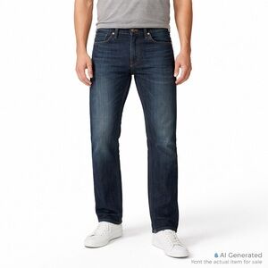 Mavi Zach 33x32 Dark Wash Slim Straight Denim Jeans